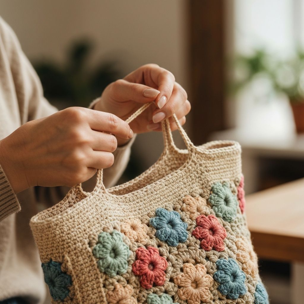 Kazlara artisan hand-weaving a luxury bag